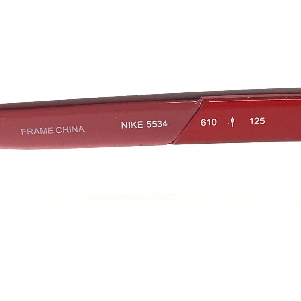 Nike Kids Eyeglasses Frame 5534 610 Crystal Gym Red Rectangle Full Rim 45-14-125